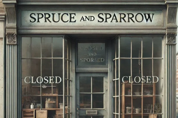 has spruce and sparrow gone out of business