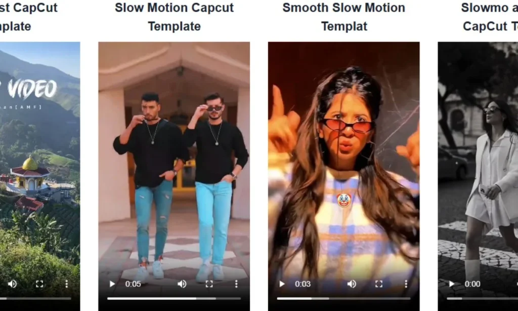 Slow Motion CapCut Template